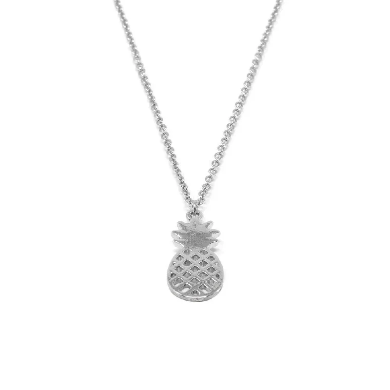 moonstone engagement ring boho 18 Inch Pineapple Pendant Necklace Rhodium Plated