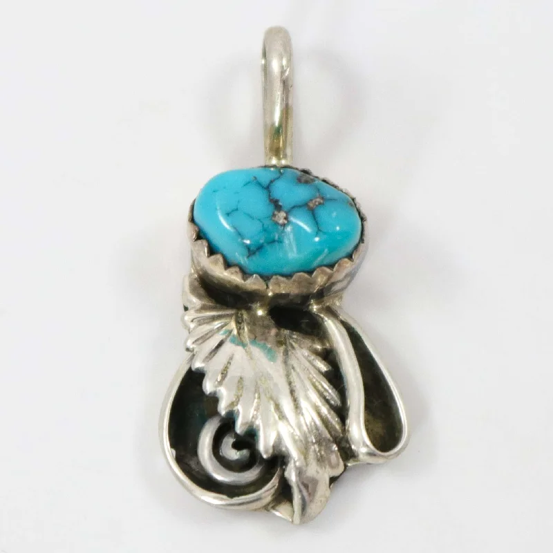 minimalist infinity ring 1970s Turquoise Pendant