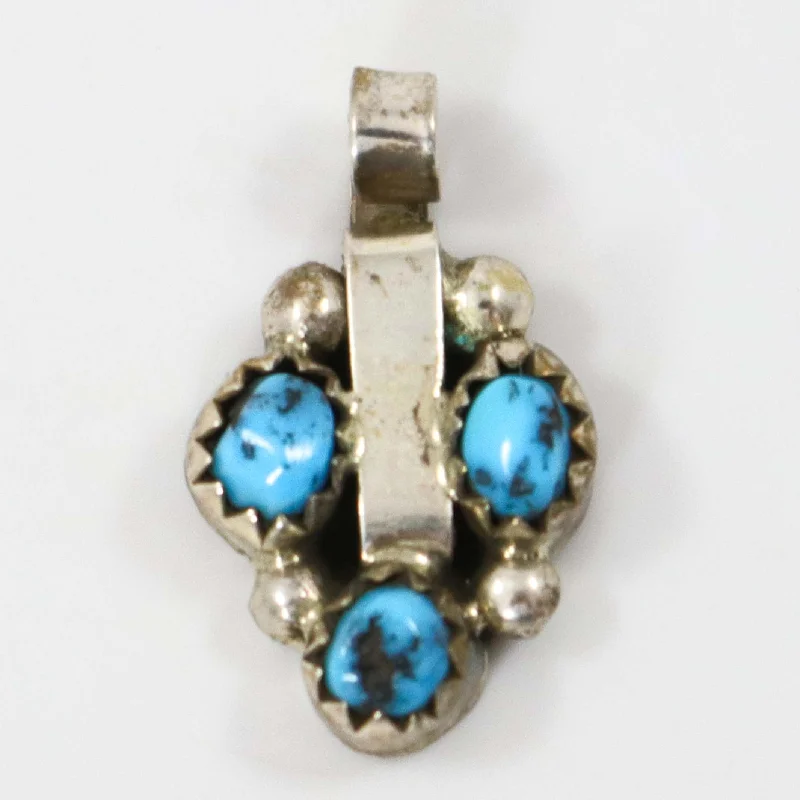 natural garnet gemstone ring 1970s Turquoise Pendant
