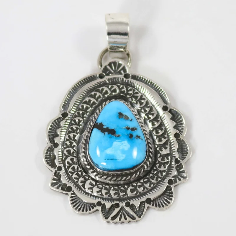 handcrafted crystal quartz ring Blue Ridge Turquoise Pendant