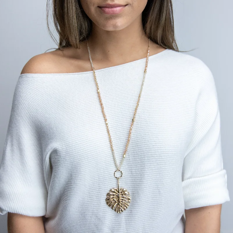 dainty rose gold anklet Champagne Glass Bead Long Neck W Leaf Pendant Gold T