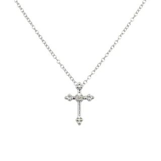 celestial moon and star necklace Cross Necklace with Diamonds