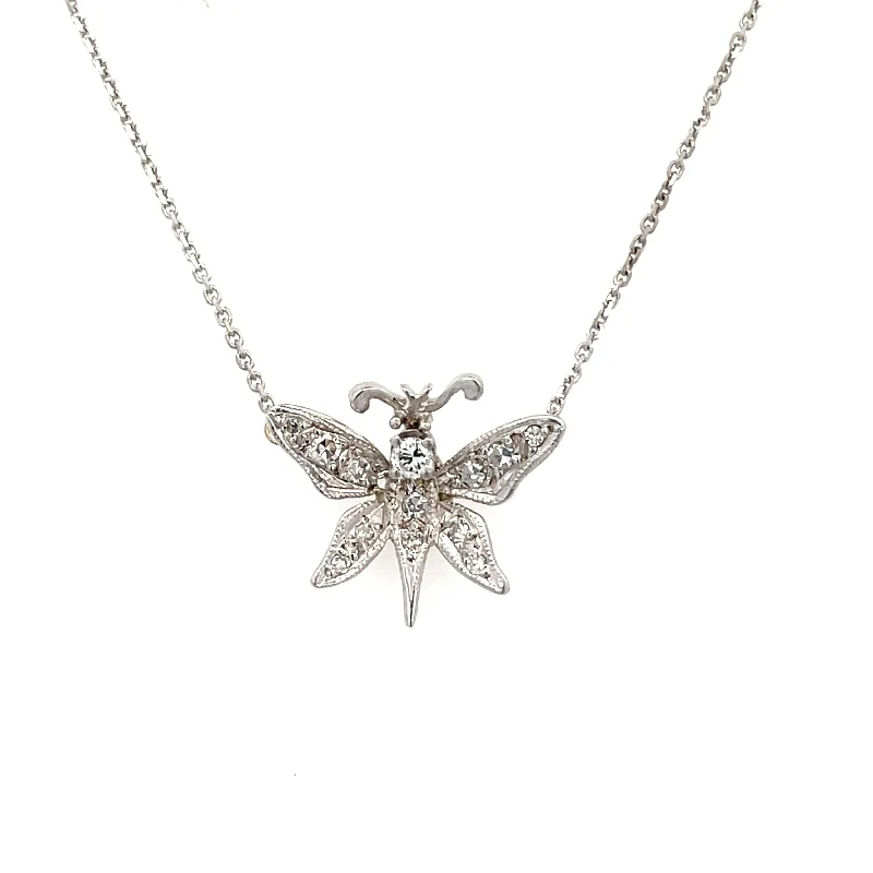 diamond tennis bracelet real DIAMOND BUTTERFLY NECKLACE