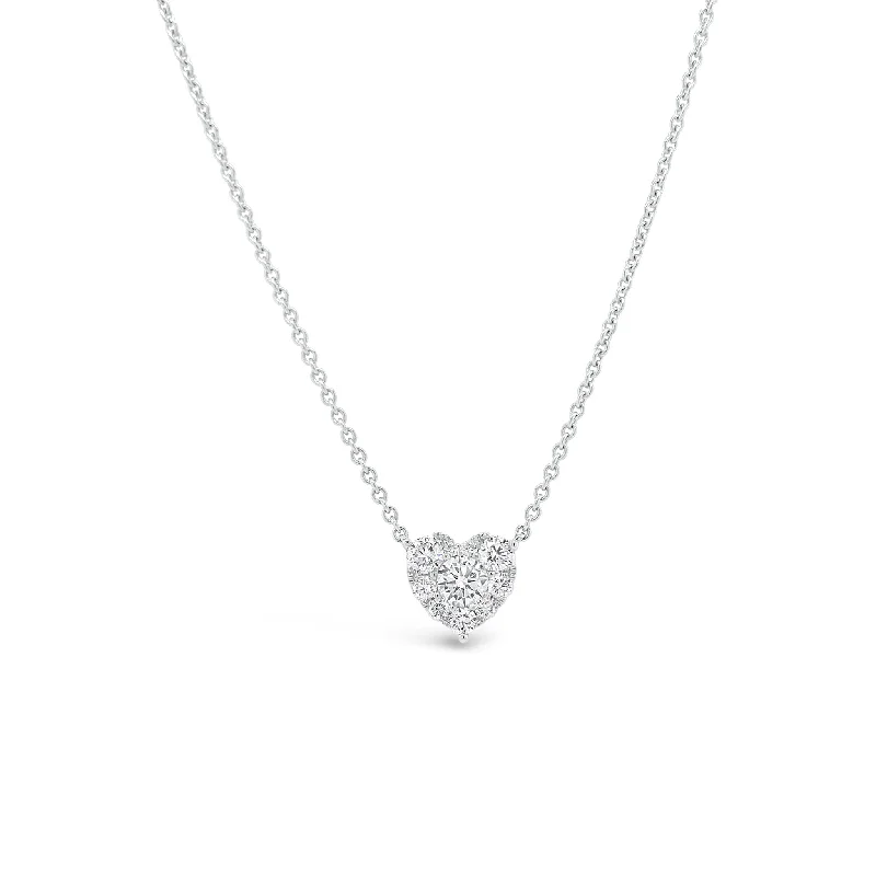 celestial sun charm anklet Diamond Cluster Heart Pendant Necklace