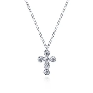 silver arrow pendant necklace DIAMOND CROSS NECKLACE