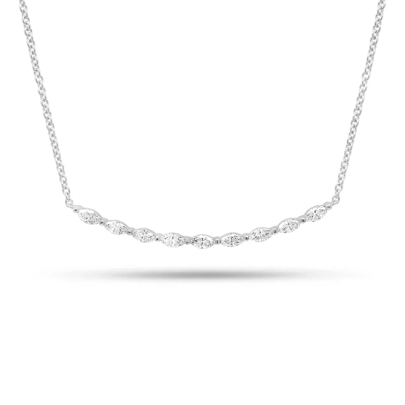 snake chain bracelet gold Diamond Marquise Bar Pendant