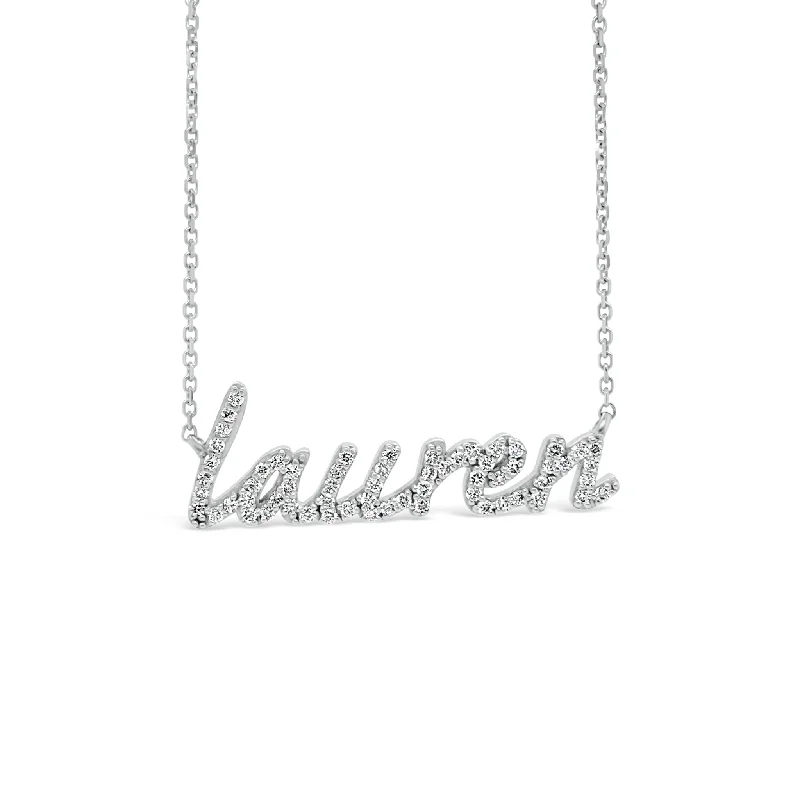 bold statement cuff bracelet Diamond Nameplate Necklace