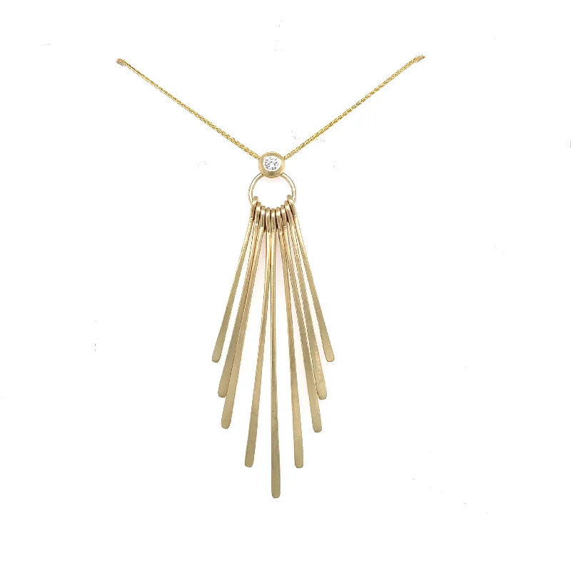 opal and gold earrings FLAT TASSEL PENDANT WITH DIAMOND
