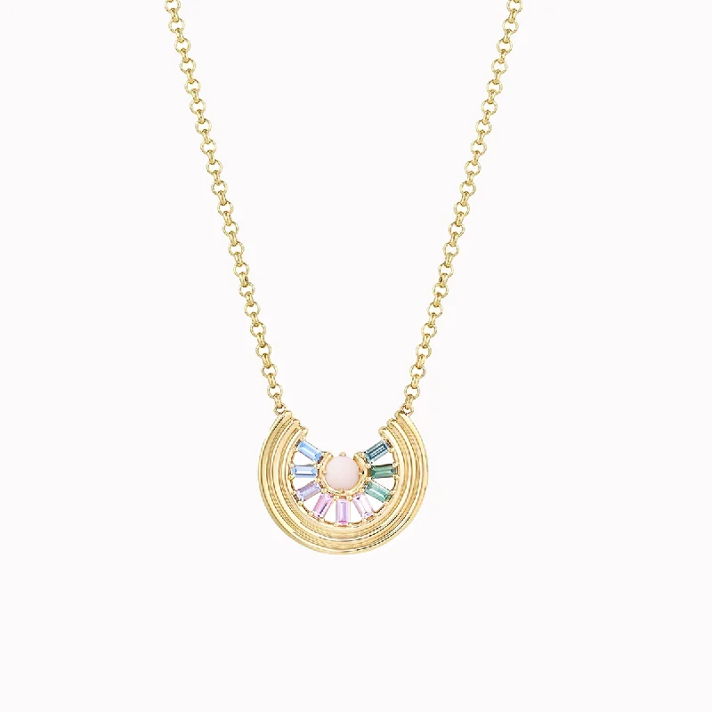 bold gothic skull necklace Opal Dream Revival Necklace