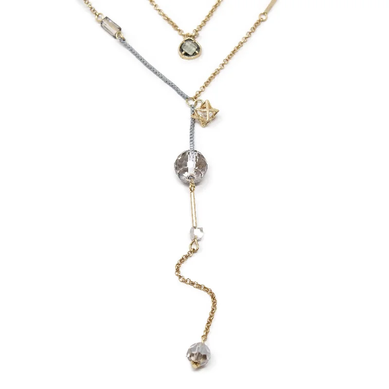 vintage pearl engagement ring Gold Tone Two Layer Necklace with Glass Beads and 3D Star Charm Grey vintage pearl engagement ring Gold Tone Two Layer Necklace with Glass Beads and 3D Star Charm Grey