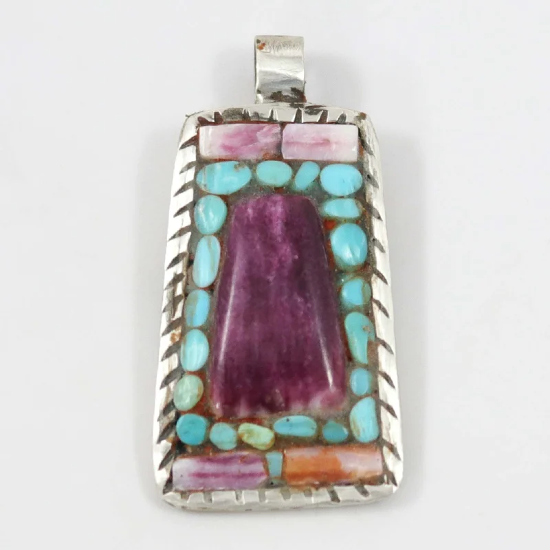 bold statement ring chunky Inlay Pendant