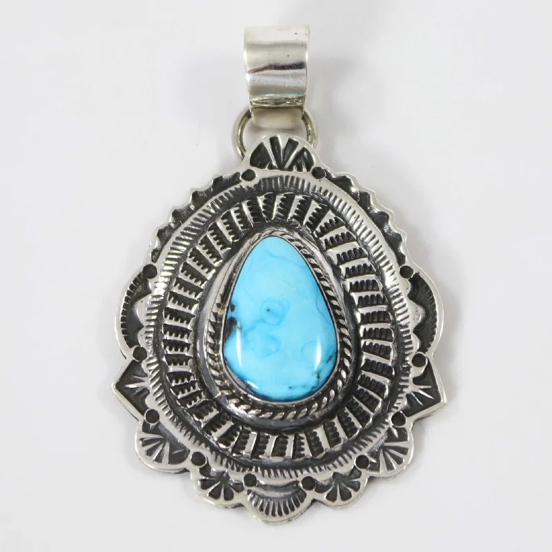 small diamond cross pendant Kingman Turquoise Pendant