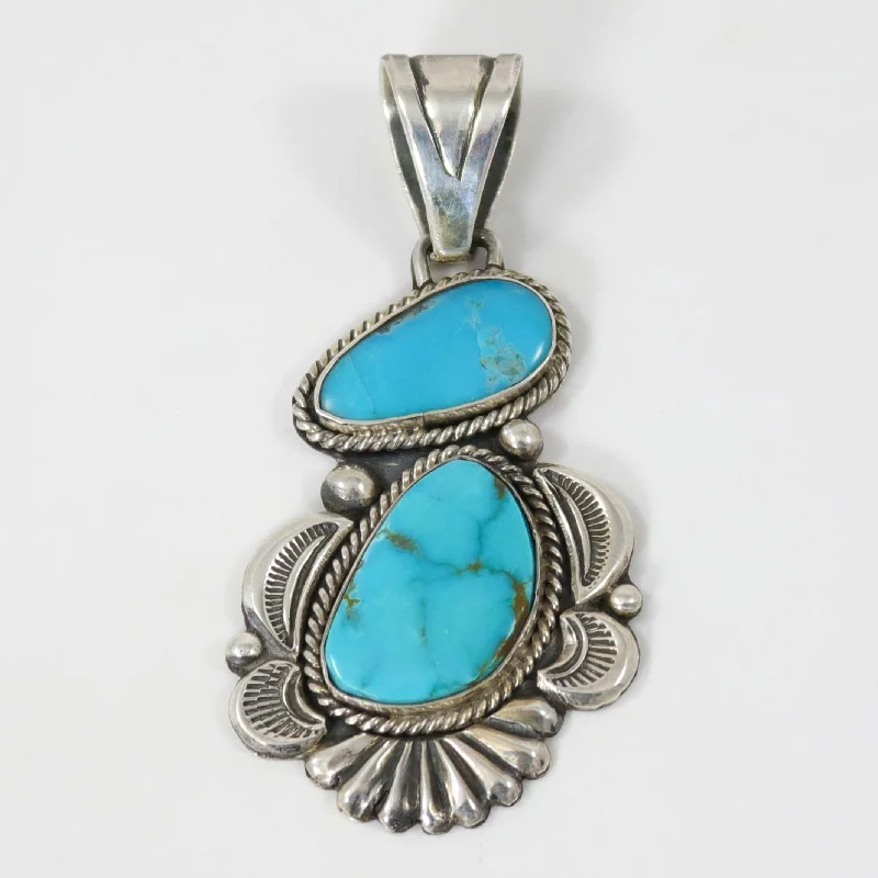 simple crystal pendant necklace Kingman Turquoise Pendant