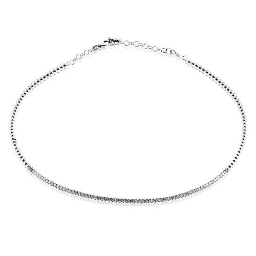 birthstone stacking rings set Necklace in 18k Gold with Diamonds