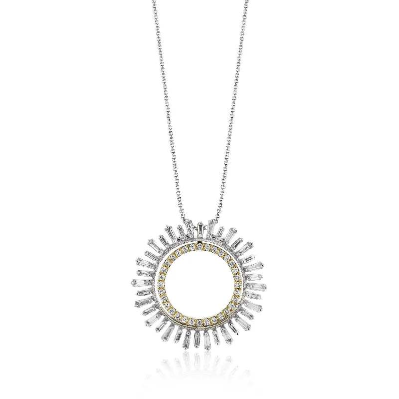 handmade silk thread earrings Medallion Pendant Necklace in 18k Gold with Diamonds