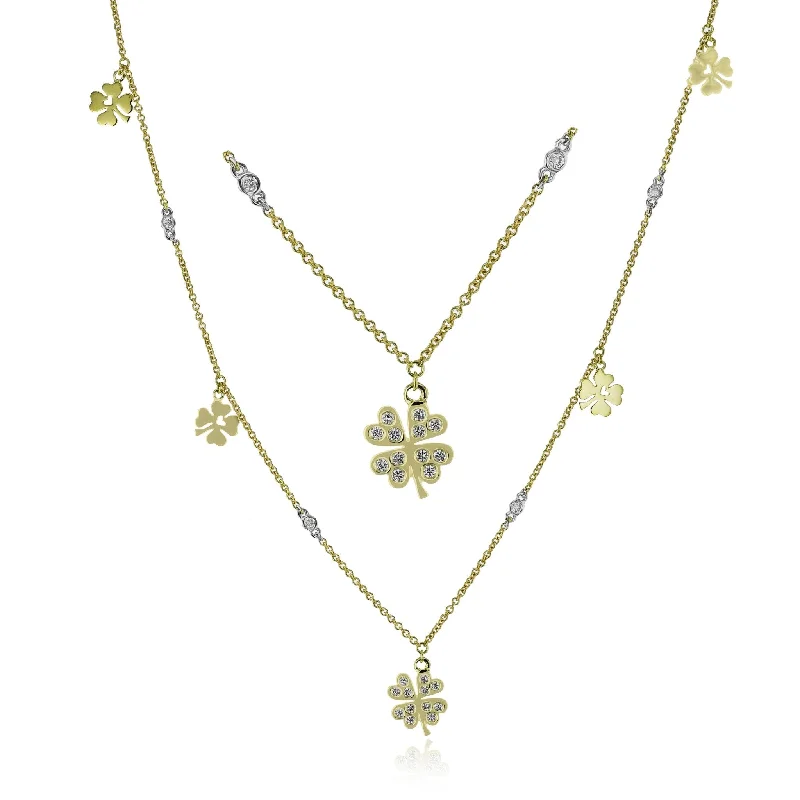 white opal engagement ring Necklace in 18k Gold with Diamonds