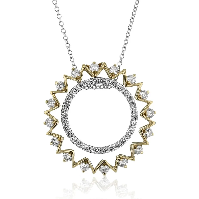 black stainless steel signet ring Sun Medallion Pendant Necklace in 18k Gold with Diamonds