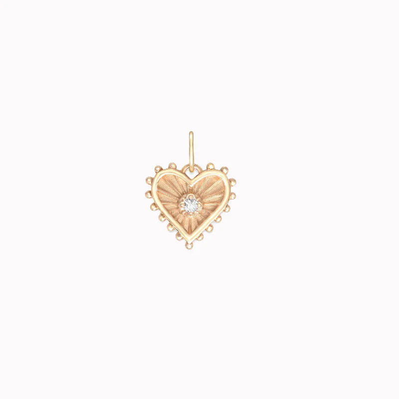 hexagon-shaped engagement ring unique Mini Beaded Radiant Heart Birthstone Medallion hexagon-shaped engagement ring unique Mini Beaded Radiant Heart Birthstone Medallion