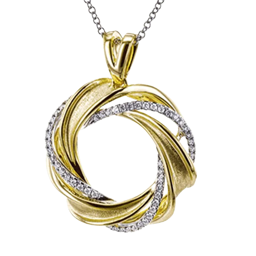 handcrafted silver cross pendant Pendant Necklace in 18k Gold with Diamonds