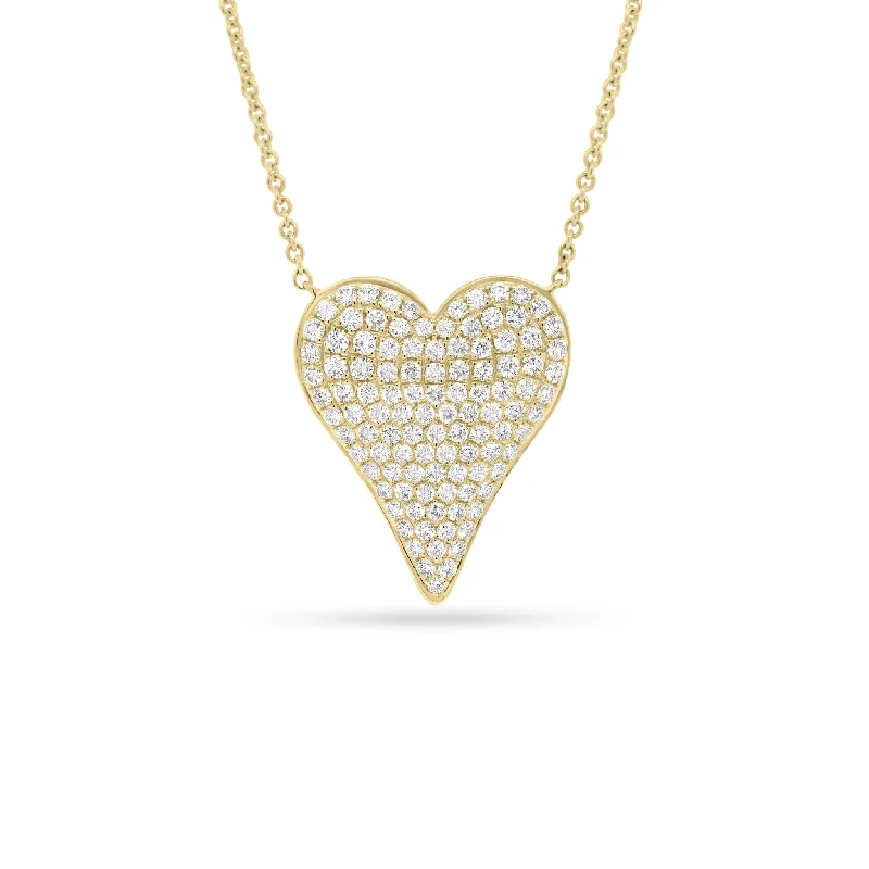 rose gold anklet chain Full Cut Diamond Heart Pendant