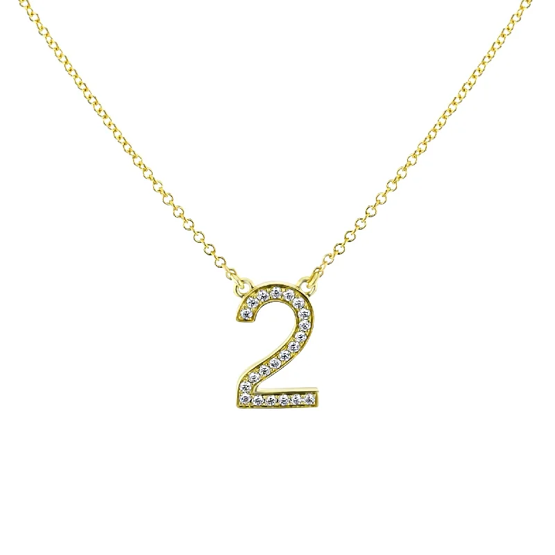 14k gold nose ring hoop Personalized Number Pendant Necklace in 18k Gold with Diamonds