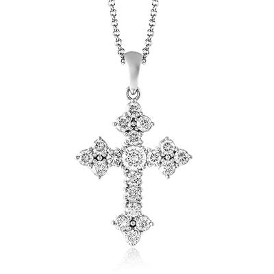 personalized coordinates ring custom Cross Pendant in 18k Gold with Diamonds