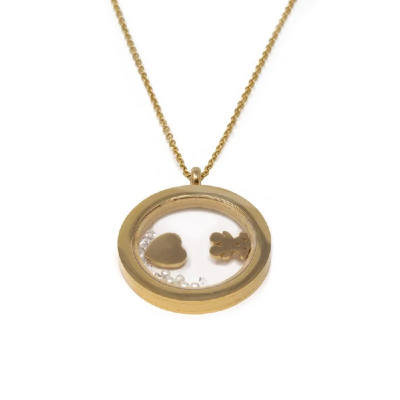 adjustable toe ring silver Stainless Steel Bear/Heart Glass Locket Necklace