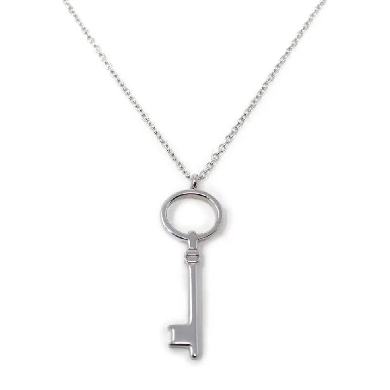 emerald gemstone earrings Stainless Steel Key Pendant Necklace