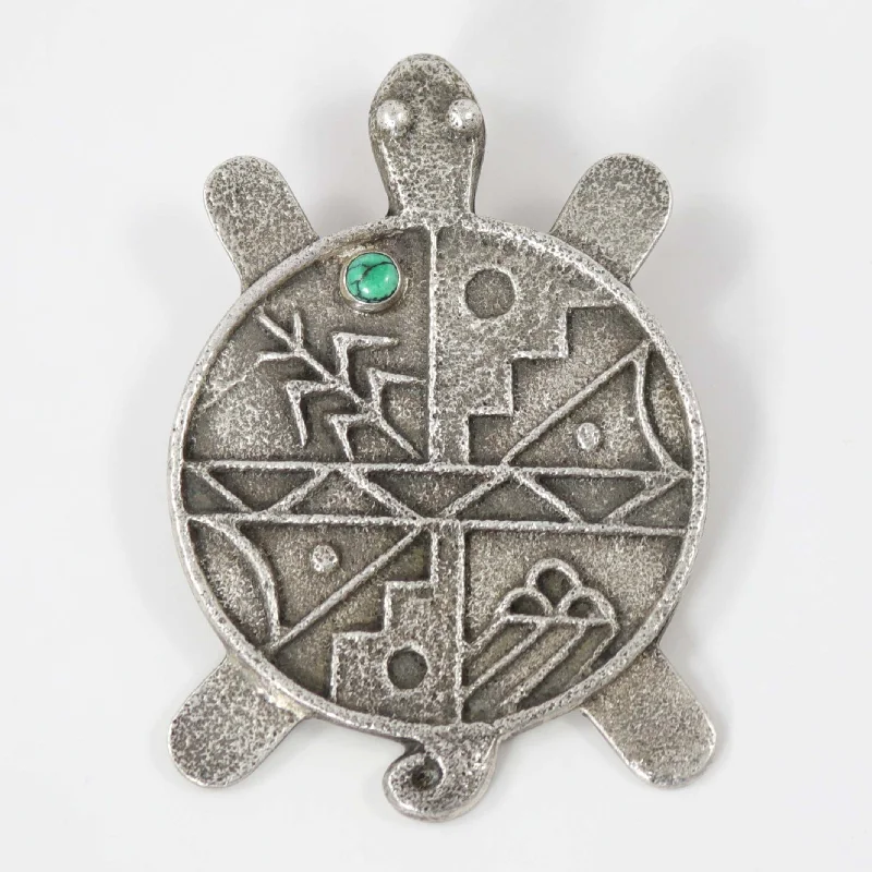 dainty ruby stacking rings Turtle Pendant