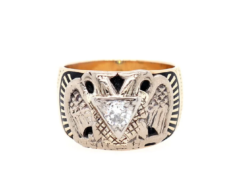 hammered gold stacking rings Gents 0.34ct Round Diamond 32nd Degree Masonic Ring in 10K hammered gold stacking rings Gents 0.34ct Round Diamond 32nd Degree Masonic Ring in 10K