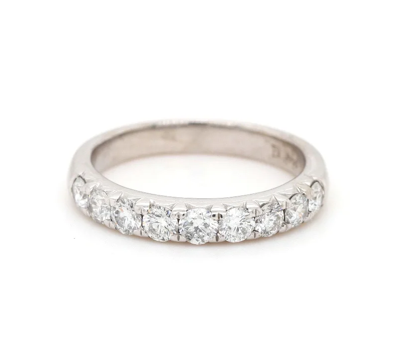 titanium spinner ring anxiety relief 1.00ctw Round Diamond Wedding Band Ring in 14K