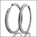 celestial orbit ring set 1.6 TCW Round Channel Set Hoops Cubic Zirconia CZ Earrings