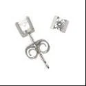 celestial crescent moon bracelet 1 Ct Round Channel Set Cubic Zirconia CZ Earrings