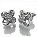 boho tassel earrings handmade 1 Ct Round Cubic Zirconia CZ Earrings
