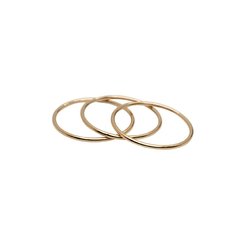 oval cut engagement ring platinum Gold Stackable Ring Set of 3