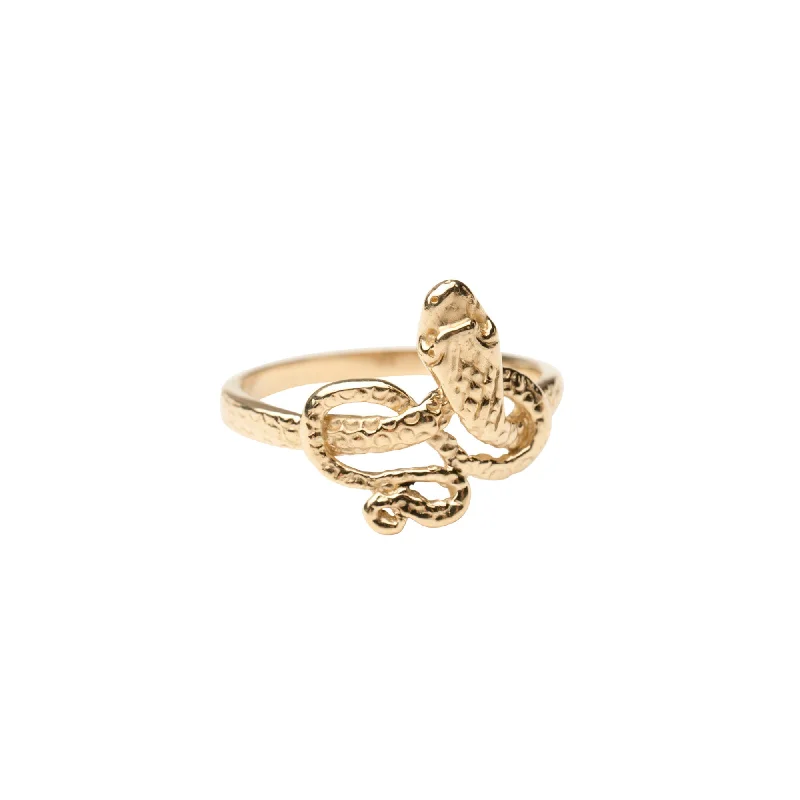 black opal engagement ring 14k Gold Serpent Ring