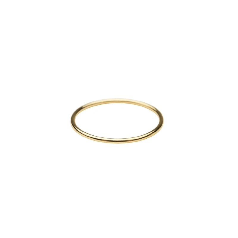 real smoky quartz pendant 14k Gold Stackable Ring