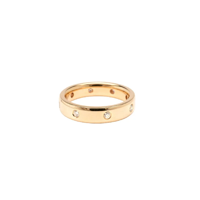 handmade macrame bracelet for men 14k Gypsy Set Diamond Ring