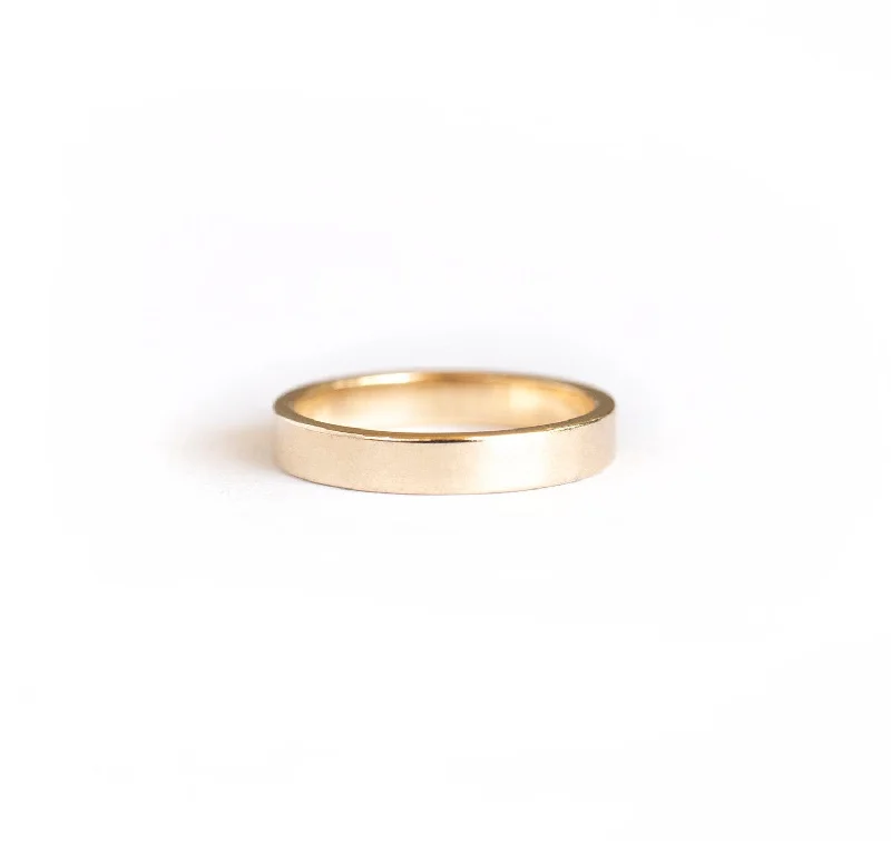 personalized couple rings 14k Gold Band Ring