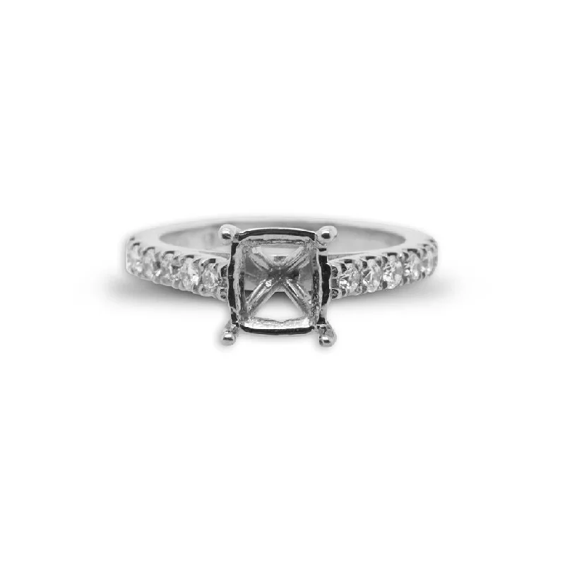 classic diamond hoop earrings 14k White Gold Diamond Semi-Mount Engagement Ring - 0.51cttw classic diamond hoop earrings 14k White Gold Diamond Semi-Mount Engagement Ring - 0.51cttw