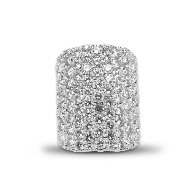 minimalist threader earrings gold 14k White Gold Pave Diamond Statement Ring - 4.30cttw minimalist threader earrings gold 14k White Gold Pave Diamond Statement Ring - 4.30cttw