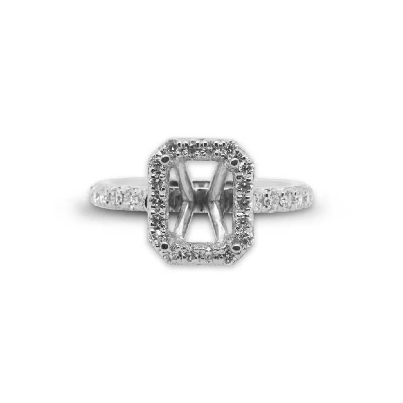 real opal engagement ring 14k White Gold Diamond Semi-Mount Engagement Ring - 0.79cttw real opal engagement ring 14k White Gold Diamond Semi-Mount Engagement Ring - 0.79cttw