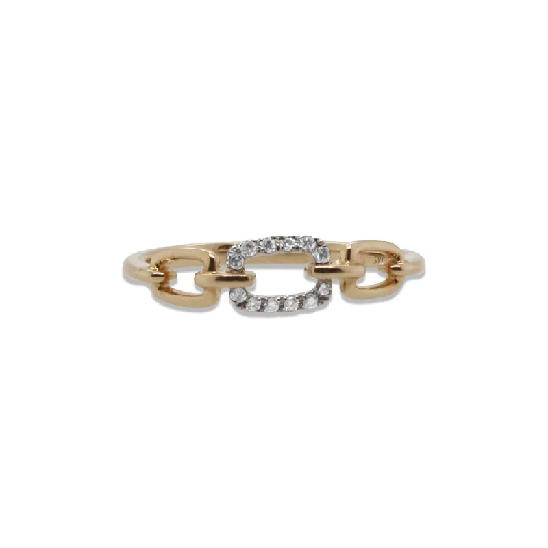 bezel set engagement ring modern 14k Yellow Gold & Diamond Band