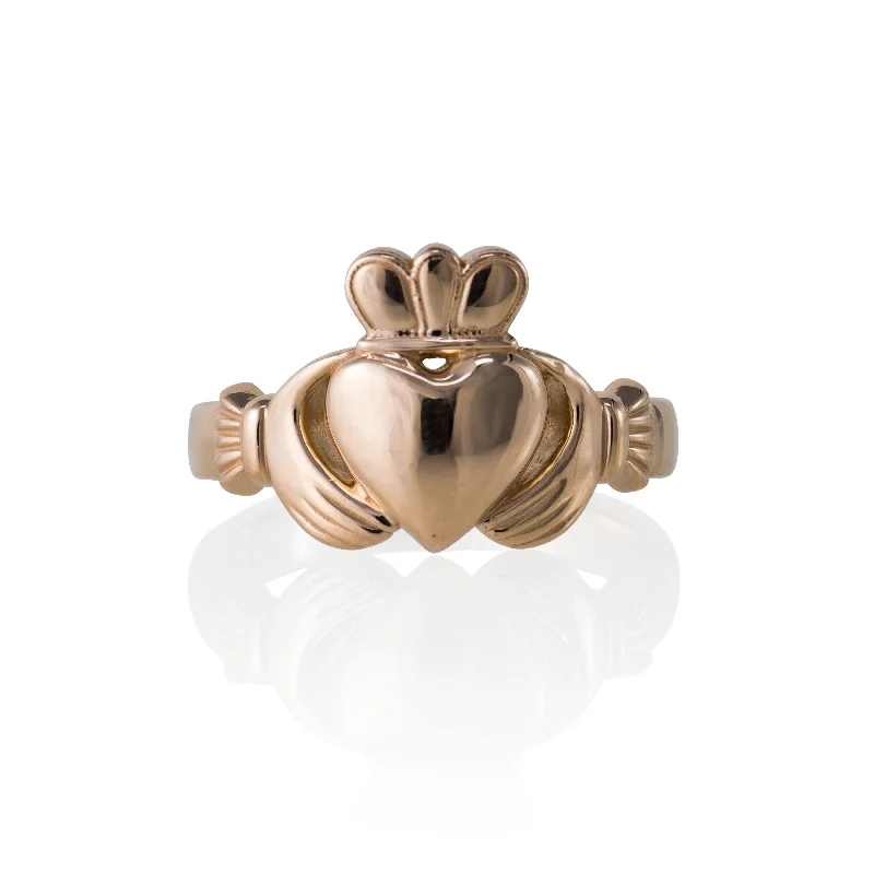 delicate floral wedding band Claddagh Ring