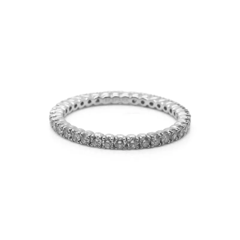 handmade raw stone engagement ring 18k White Gold Band w/Diamonds