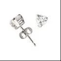 vintage-style filigree bracelet .50 Ct Heart Shape Studs Cubic Zirconia CZ Earrings