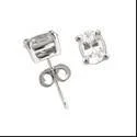 handmade coin pendant necklace .50 Ct Of Ovals Prong Set Cubic Zirconia CZ Earrings