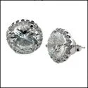 handcrafted gemstone toe ring 7 Ct Round Cubic Zirconia CZ Earrings
