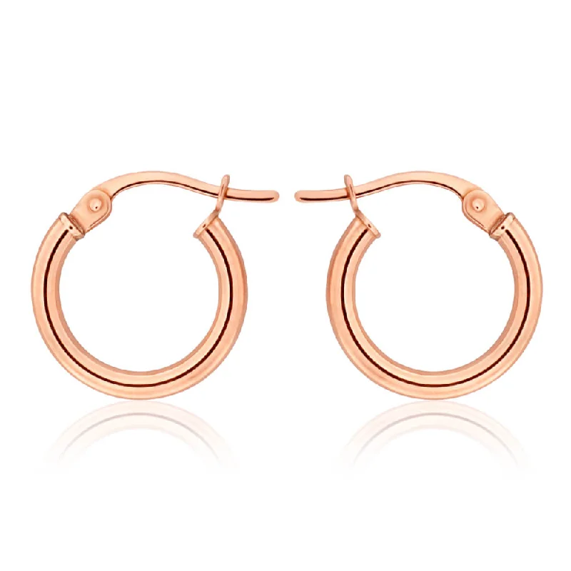 titanium spinner ring anxiety relief 9ct Rose Gold Plain 10mm Hoop Earrings European made titanium spinner ring anxiety relief 9ct Rose Gold Plain 10mm Hoop Earrings European made