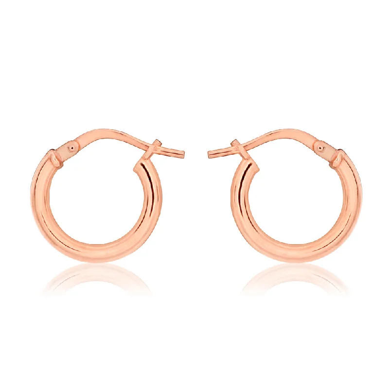 titanium wedding band men’s black 9ct Rose Gold Silver Filled 10mm Hoop Earrings